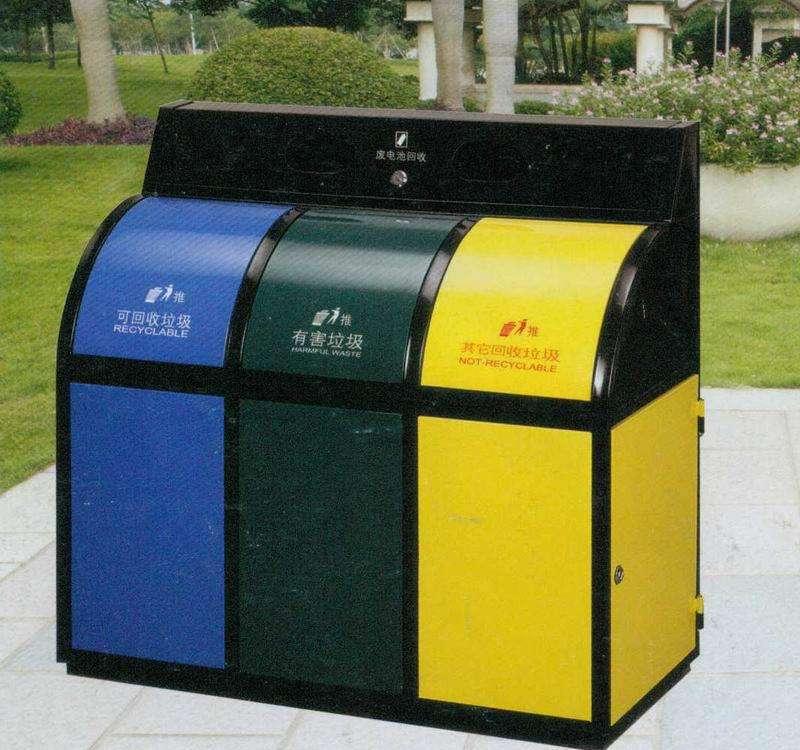 戶外分類(lèi)果皮箱